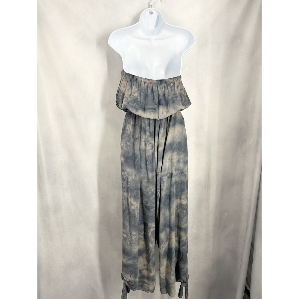 Free‎ People Just Float Strapless Tie Dye Gray Jumpsuit Womens Size Medium - Picture 6 of 13